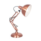 Rivello Brushed Copper Metal Task Table Lamp