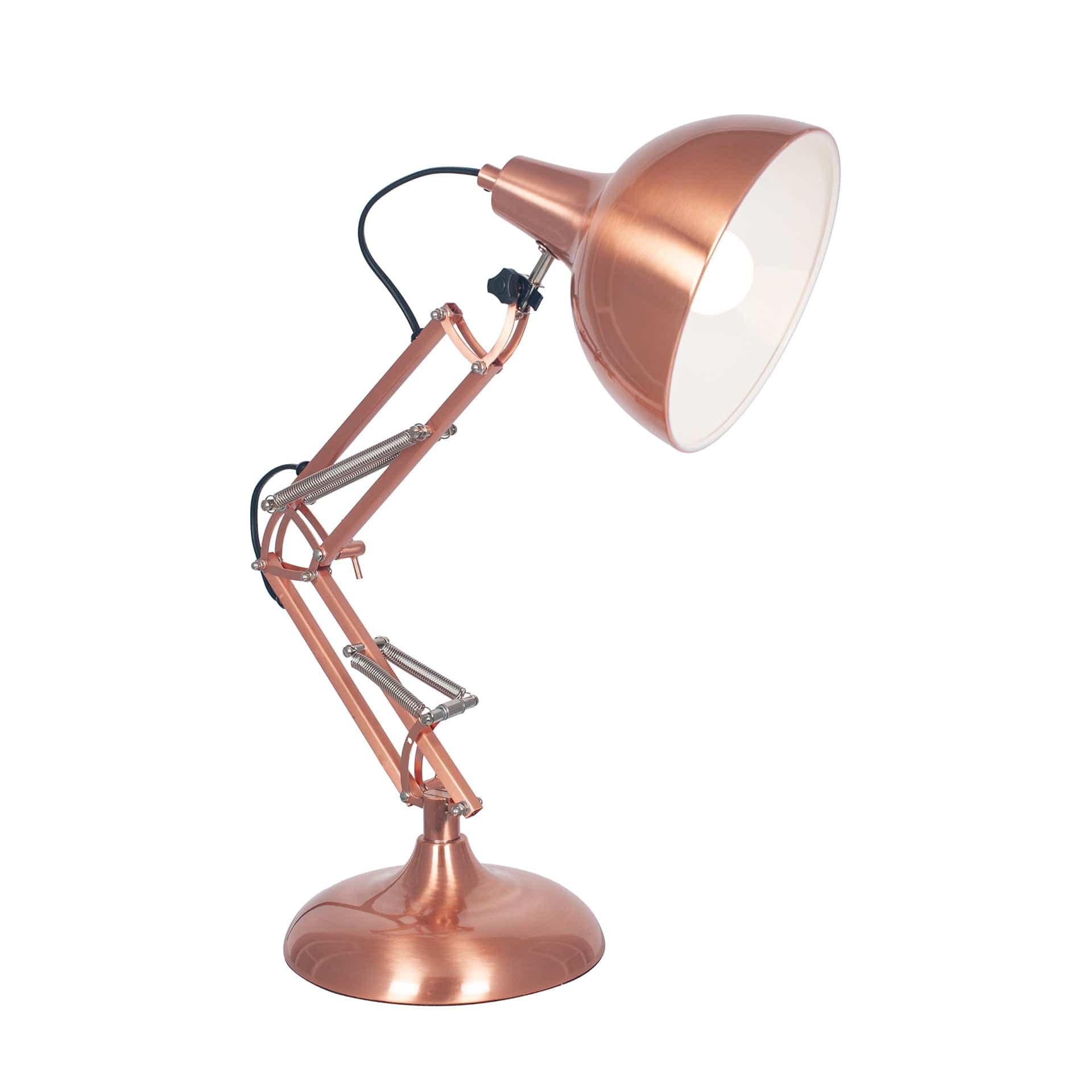 Rivello Brushed Copper Metal Task Table Lamp