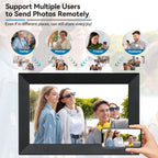 LuminaVista 10,1-tommers WiFi-fotoframe med 1080P-berøring