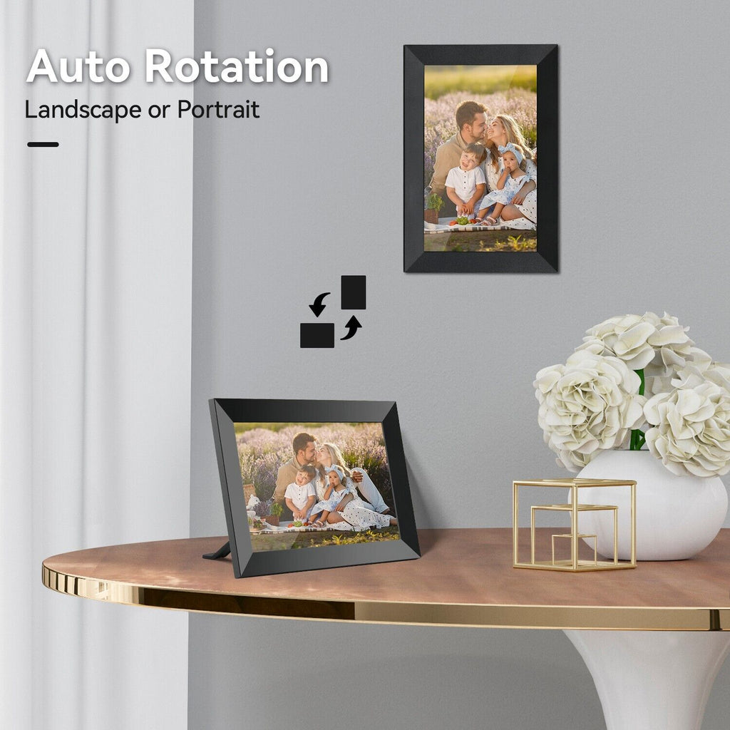 LuminaVista 10,1-tommers WiFi-fotoframe med 1080P-berøring