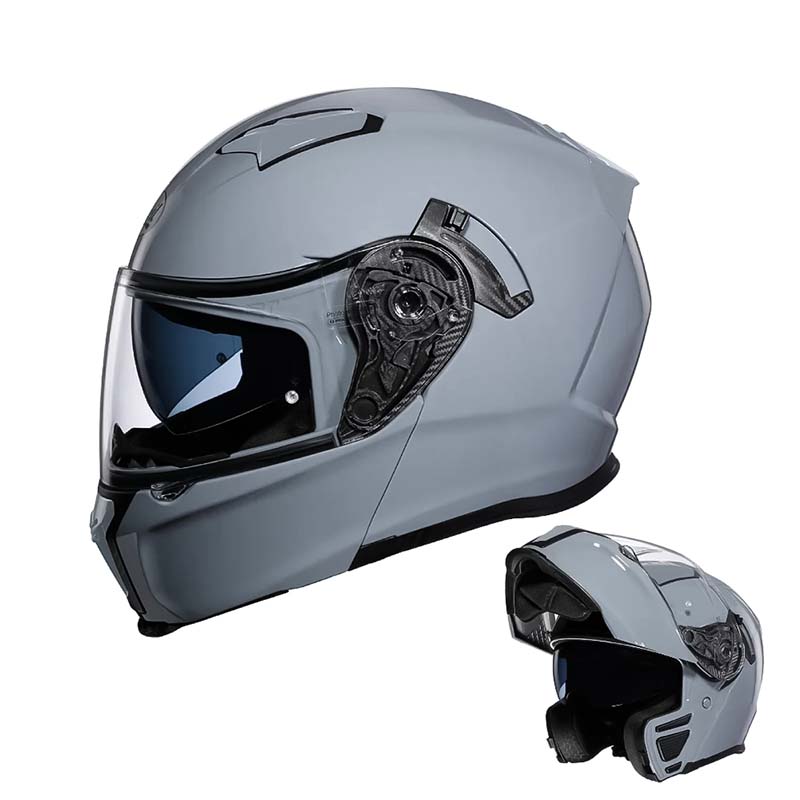 NovaGuard Dual Visor Flip-Up Helmet DOT and ECE Certified