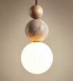 Modern Minimalist Travertine Pendant Lamp